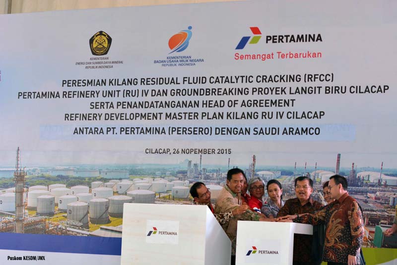 Wakil Presiden RI Jusuf Kalla Resmikan RFCC Cilacap